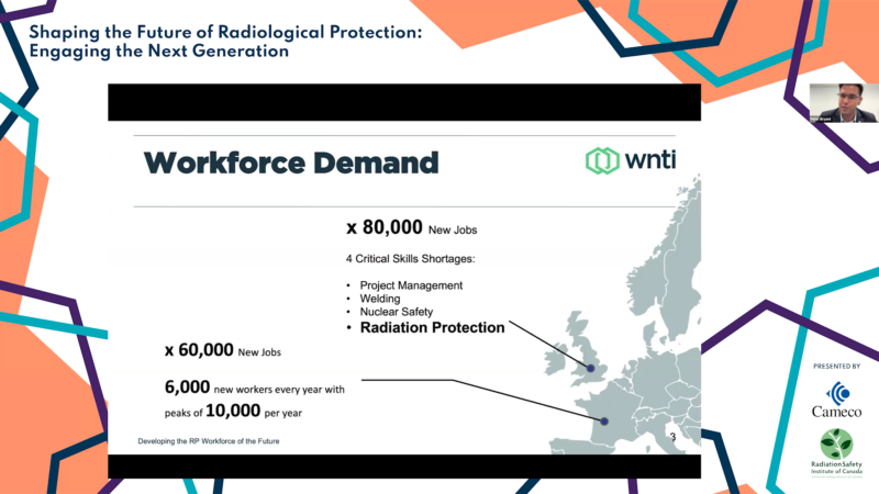 Professor Pete Bryant speaking at the International Commission on Radiological Protections Webinar Panel on 