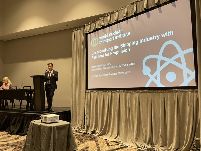 Prof. Pete Bryant presenting on Decarbonising the Shipping Industry with Reactors for Propulsion.